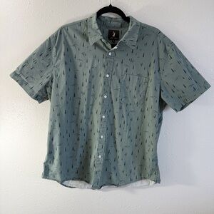 Men's Casual Green Short Sleeve‎ Shirt